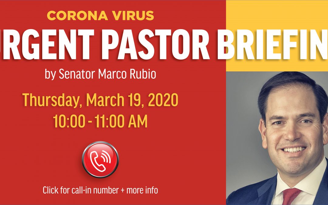 Coronavirus Briefing with US Senator Marco Rubio