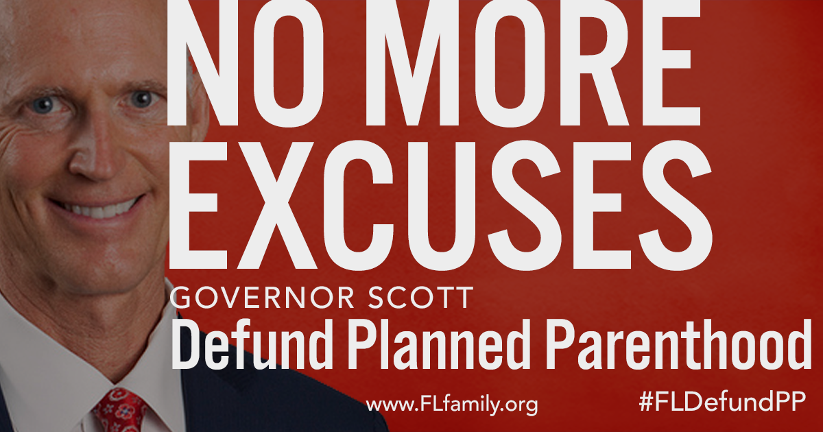 Time for Gov. Scott to stop money for Planned Parenthood