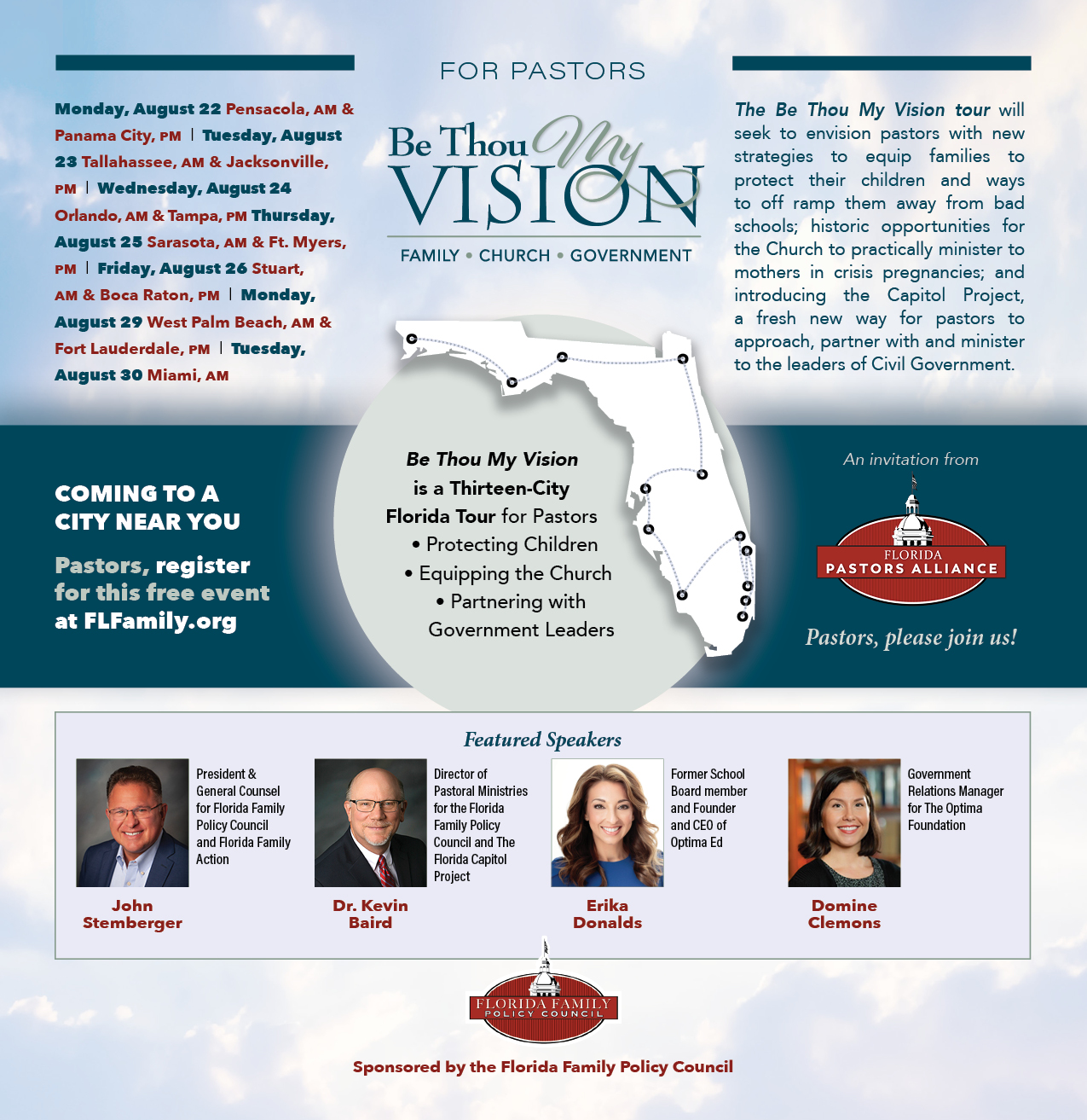 be thou my vision tour statewide flyer